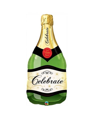 Celebrate Bubbly Wine Bottle 39" balloon