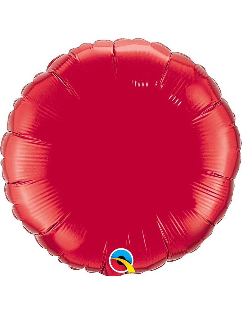 Ruby Red Round 18" balloon