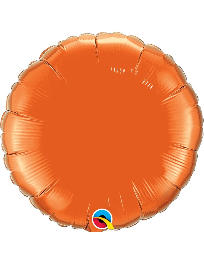 Orange Round 18" balloon