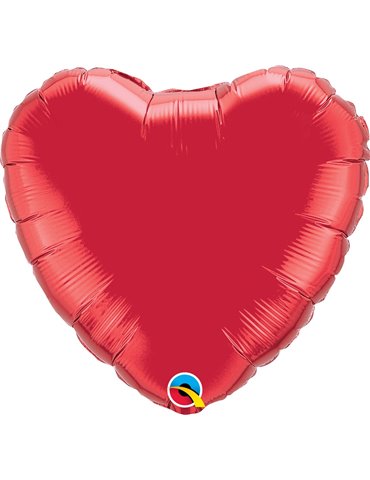 Ruby Red Heart 18" balloon