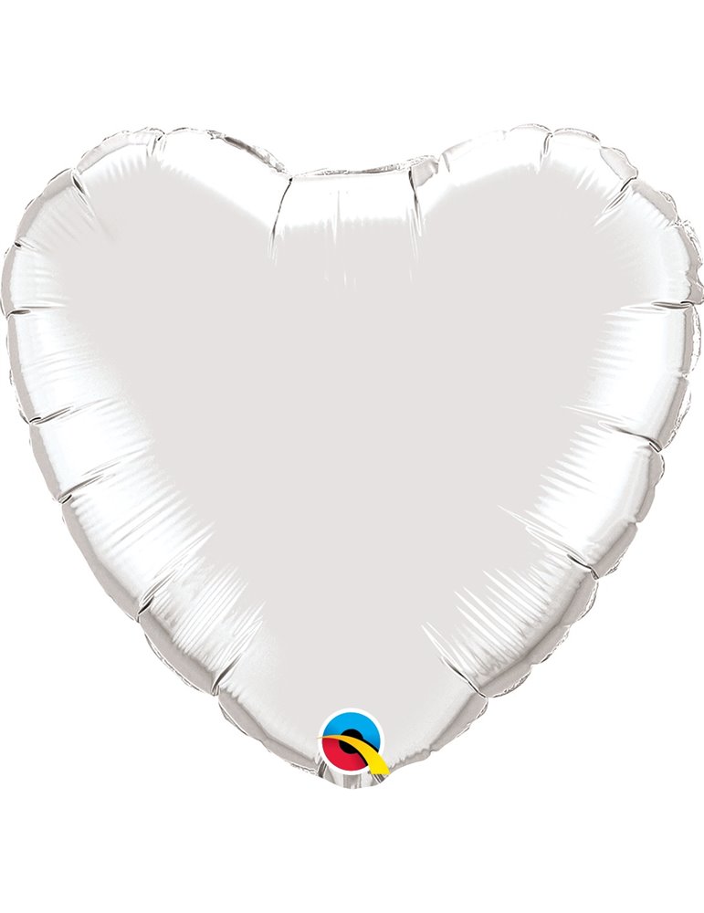 Silver Heart 18" balloon