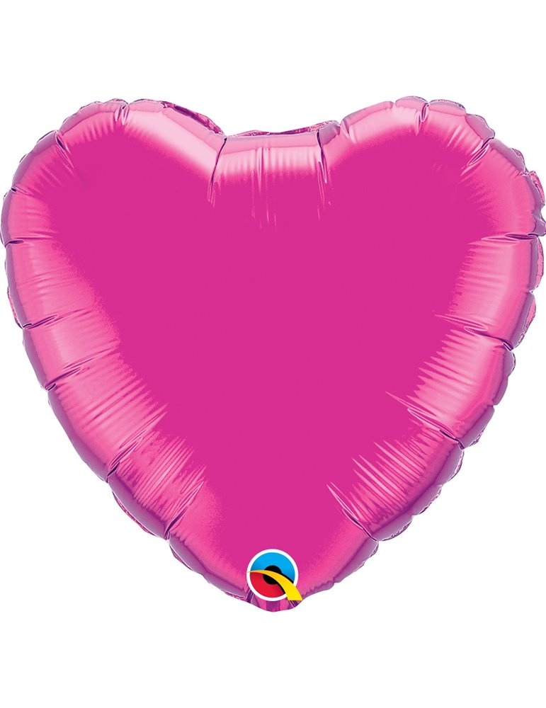 Magenta Heart 18" balloon