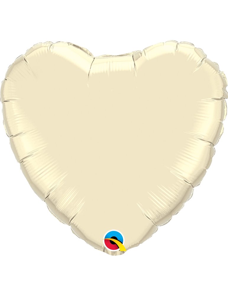 Ivory Heart 18" balloon