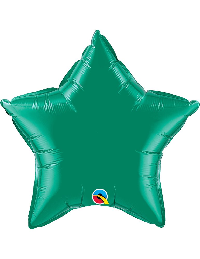 Emerald Green Star 20" balloon