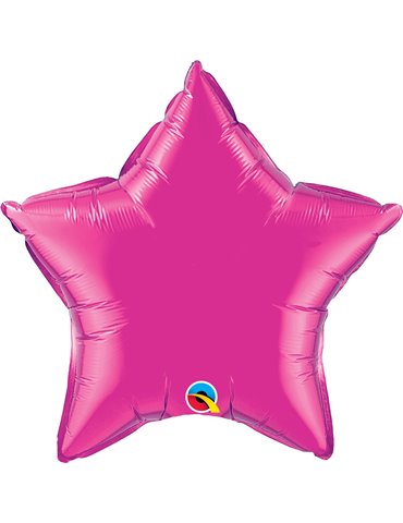 Magenta Star 20" balloon