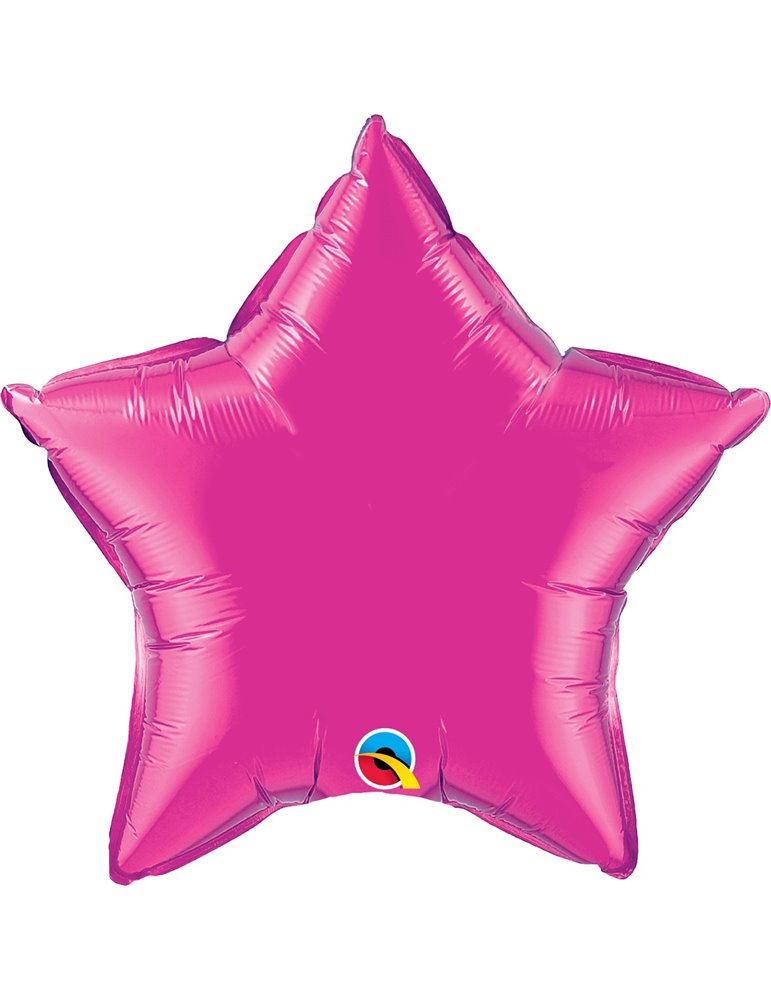 Magenta Star 20" balloon