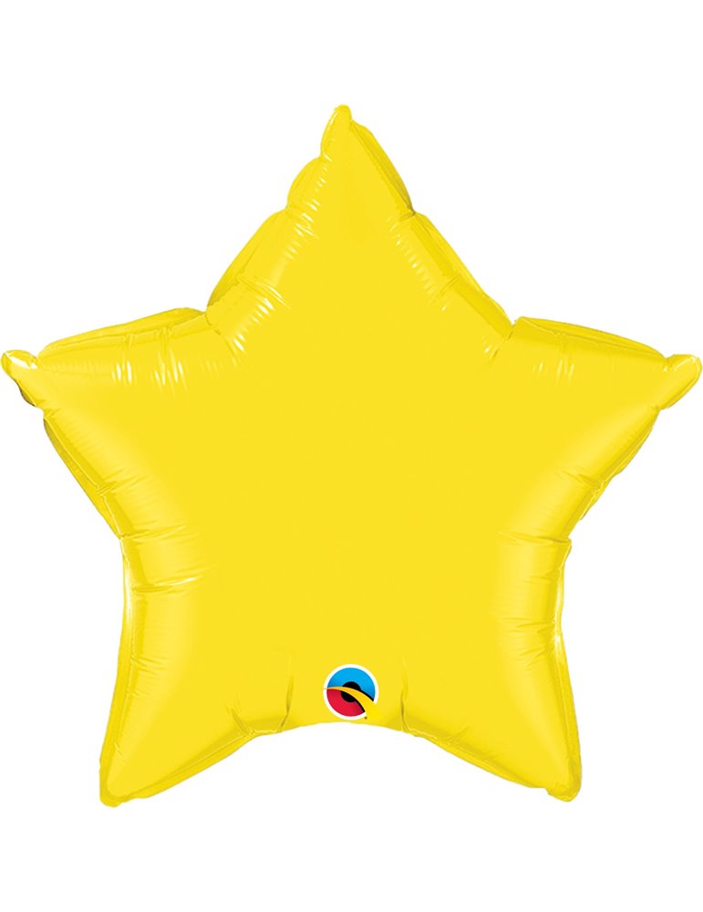 Yellow Star 20" balloon