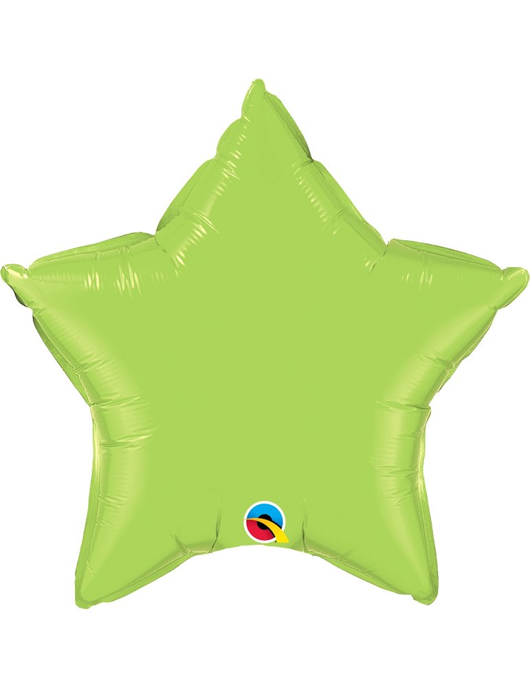 Lime Green Star 20" balloon