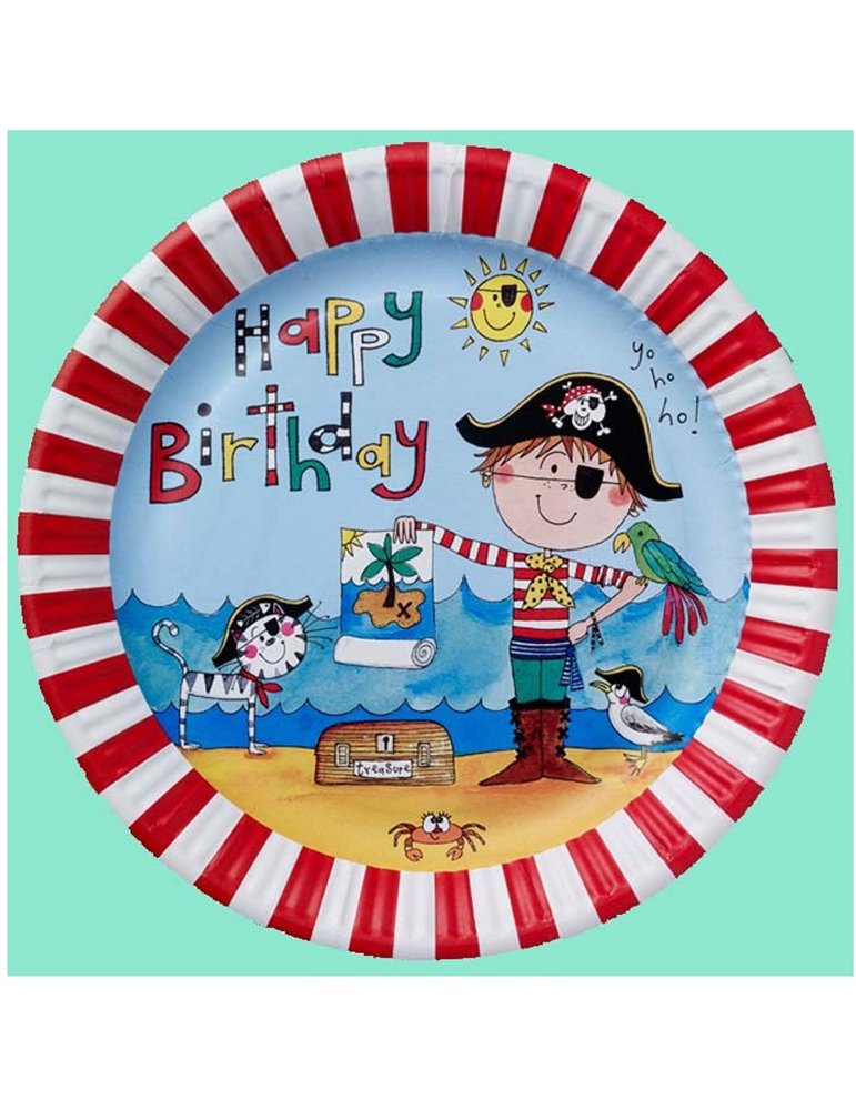 Pirate 8 Party Paper Plates