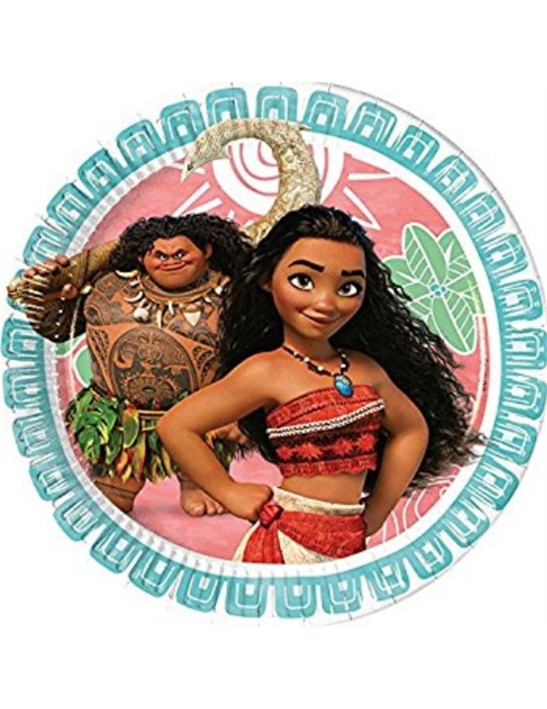 Disney Moana 8 Paper Plates