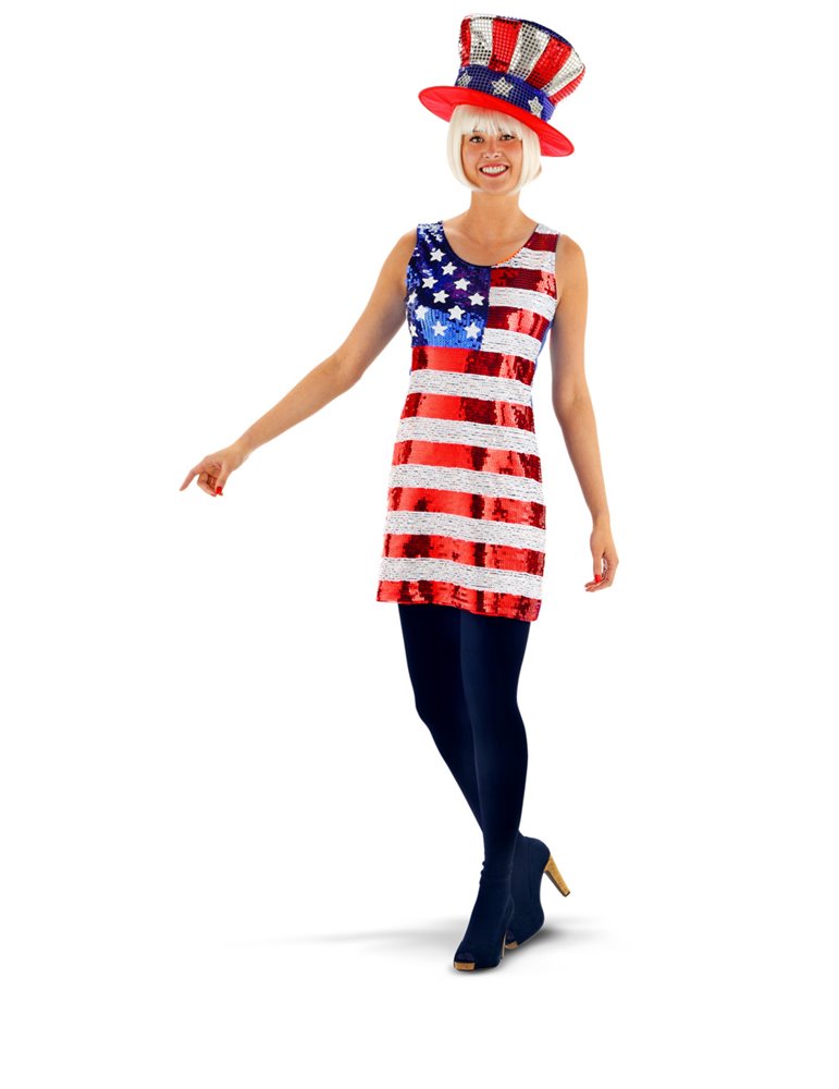 USA Sequin Dress L/XL