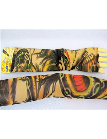 Tattoo Sleeves Pair- Skulls & Snakes