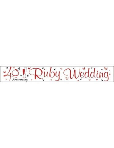 Banner Anniversary Ruby (40th)