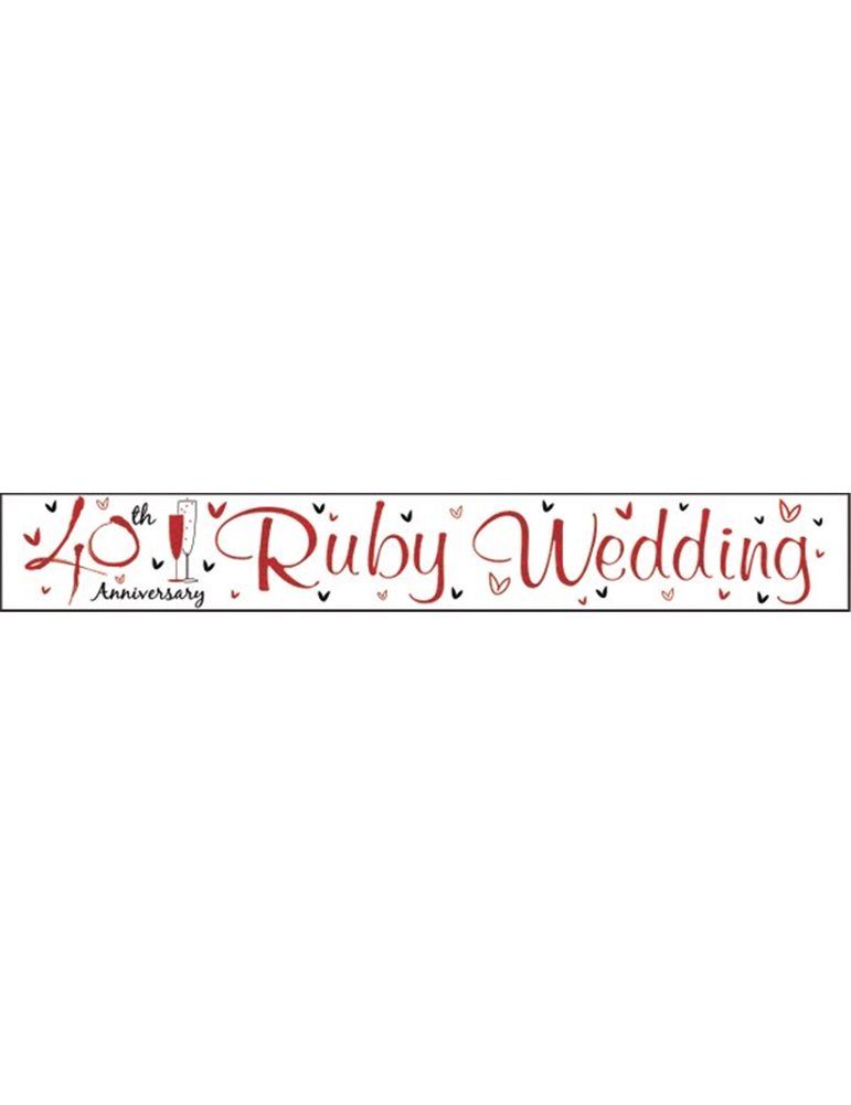 Banner Anniversary Ruby (40th)