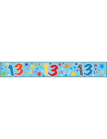 Banner Happy Birthday Age 13