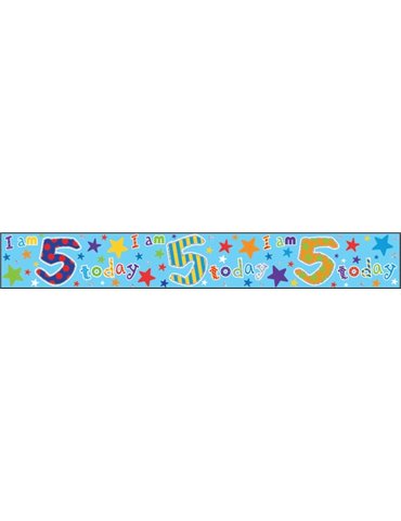 Banner Happy Birthday Age 5