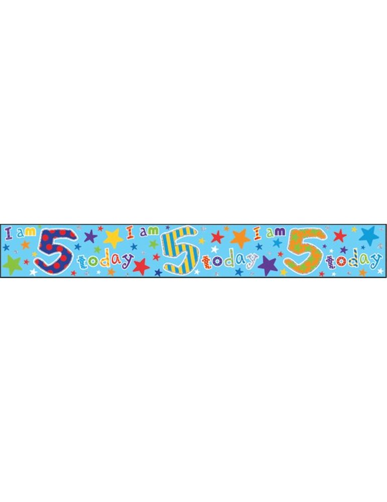 Banner Happy Birthday Age 5