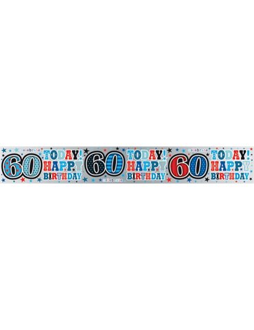 Banner Happy Birthday Age 60