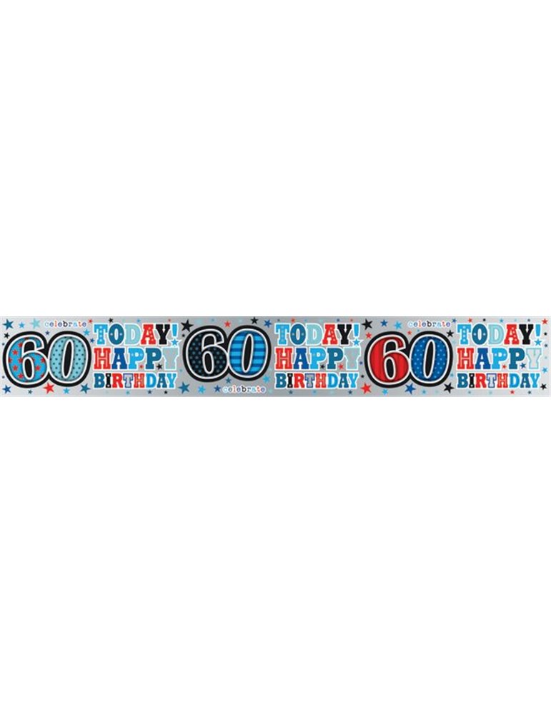 Banner Happy Birthday Age 60