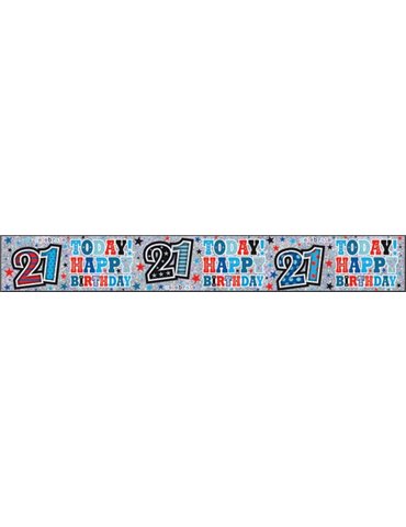 Banner Happy Birthday Age 21