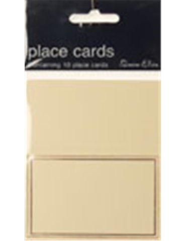 Place Cards Foil Open 10 Pk