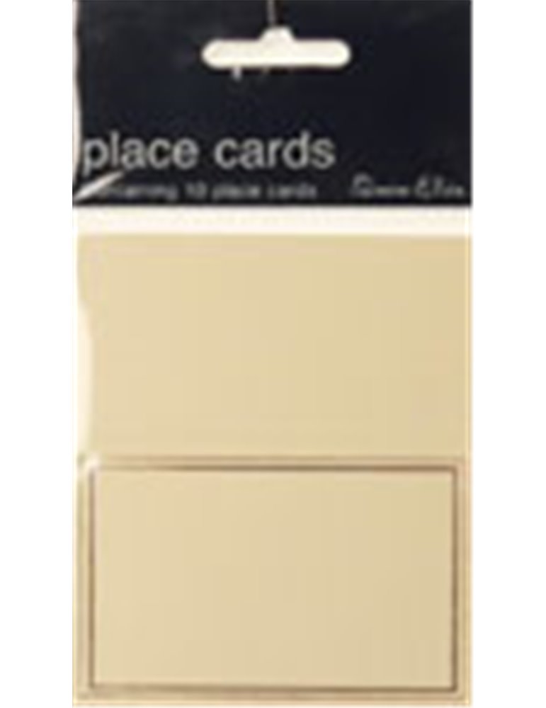 Place Cards Foil Open 10 Pk