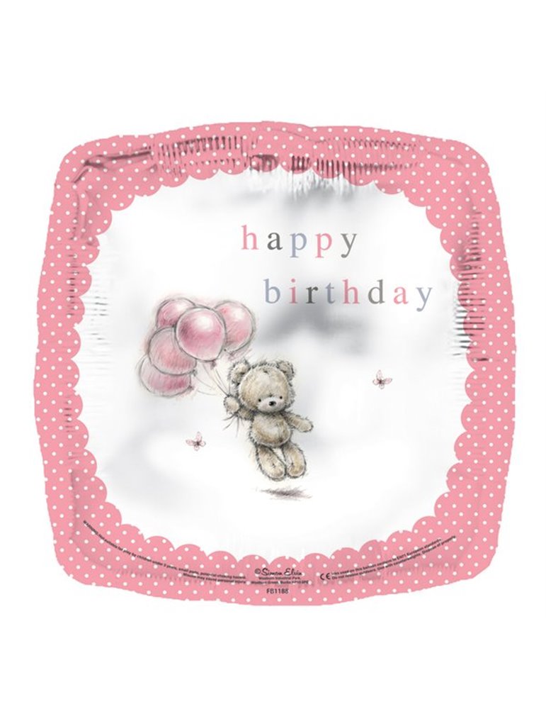 Balloon Foil - Happy Birthday Square