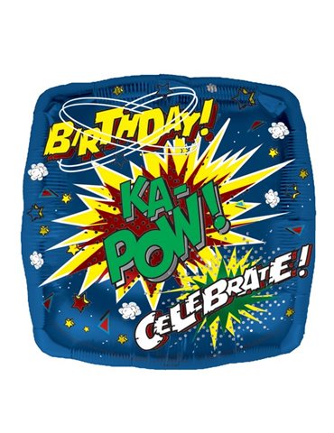 Balloon Foil - Happy KA POW Birthday