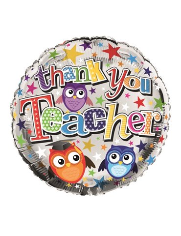 Balloon Foil - Thank You Teacher