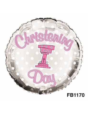 Balloon Foil - Christening Girl