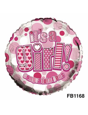 Balloon Foil - Baby It's a Girl