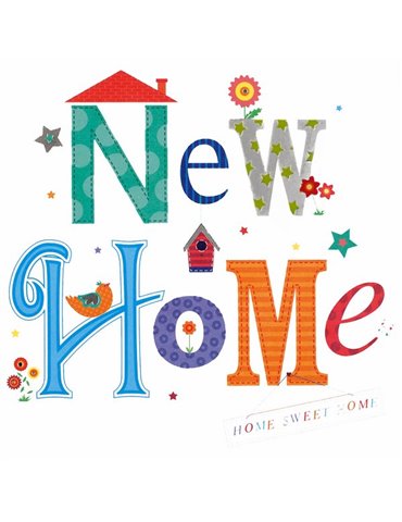 Card New Home Foil  6 Pk