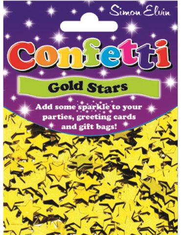 Confetti Sparkling Star Gold