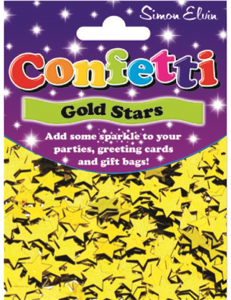 Confetti Sparkling Star Gold