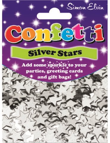 Confetti Sparkling Star Silver