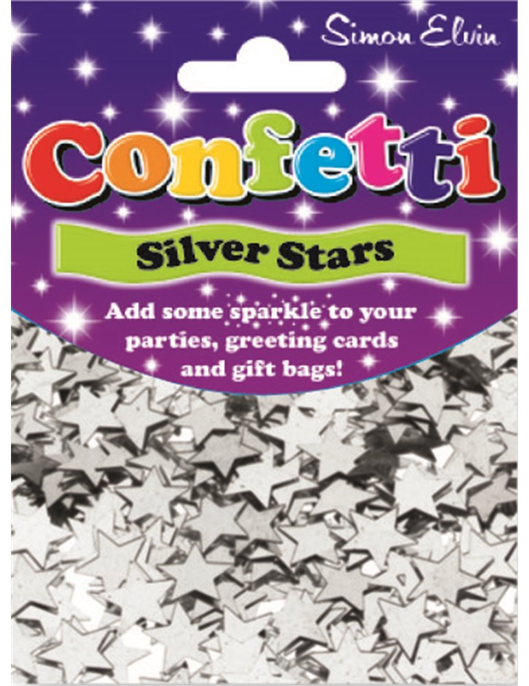 Confetti Sparkling Star Silver