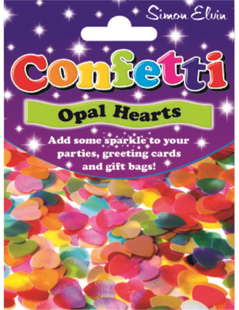 Confetti Sparkling Hearts Pearlised