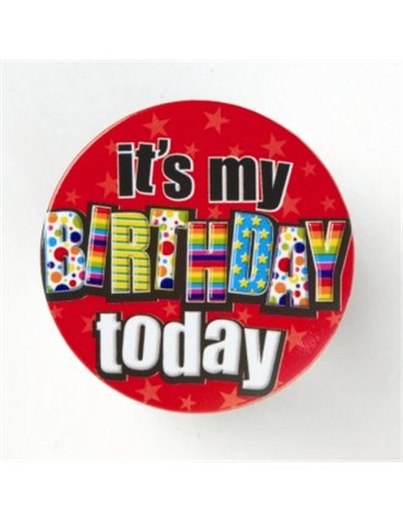 Badge Happy Birthday It's My Birthda 5cm