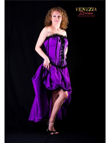 Costume Burlesque Saloon Girl Purple XL