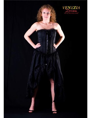 Costume Burlesque Saloon Girl Black XXL