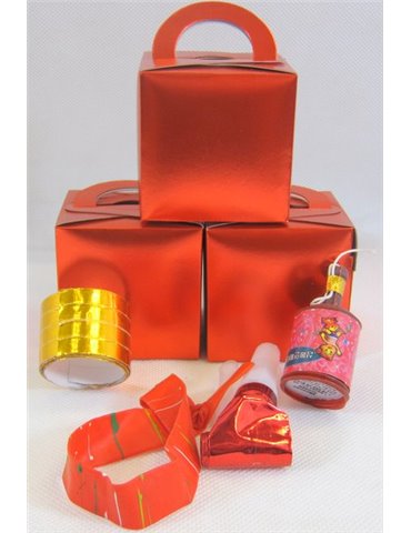 Foil Party Box for 1 Person Red 100's