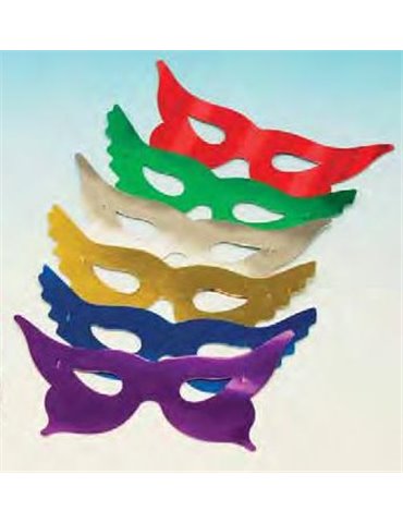 Foil Party Masks Butterfly 50 Assorted