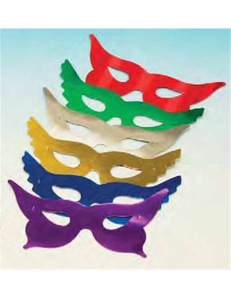 Foil Party Masks Butterfly 50 Assorted