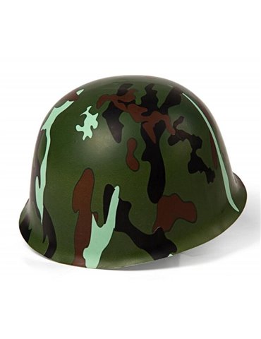 Hat Plastic Army Camo Helmet