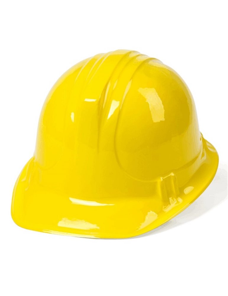 Hat Plastic Builders Yellow