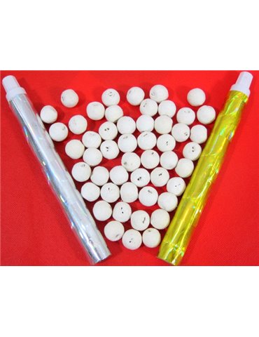 Party Paper Blow Balls 50/2 Tubes White