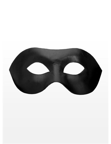 Mask Eye Black Leather Colombina Lisci