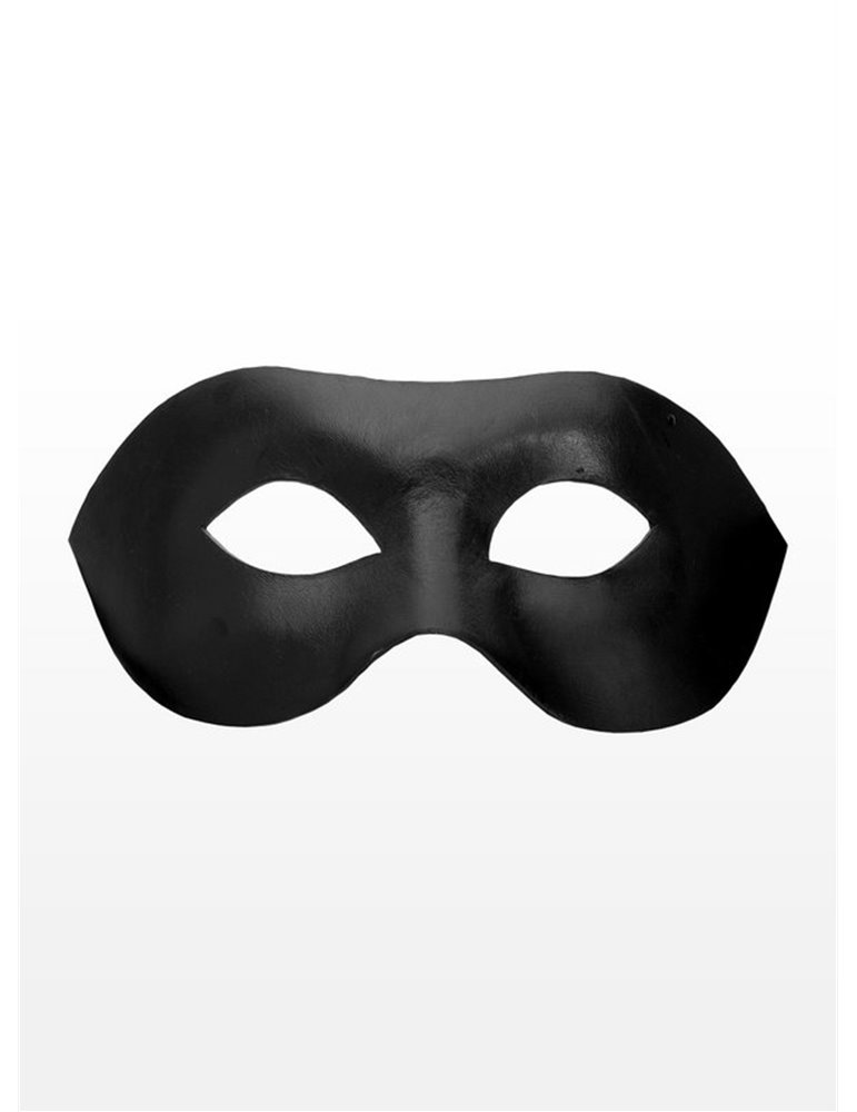 Mask Eye Black Leather Colombina Lisci