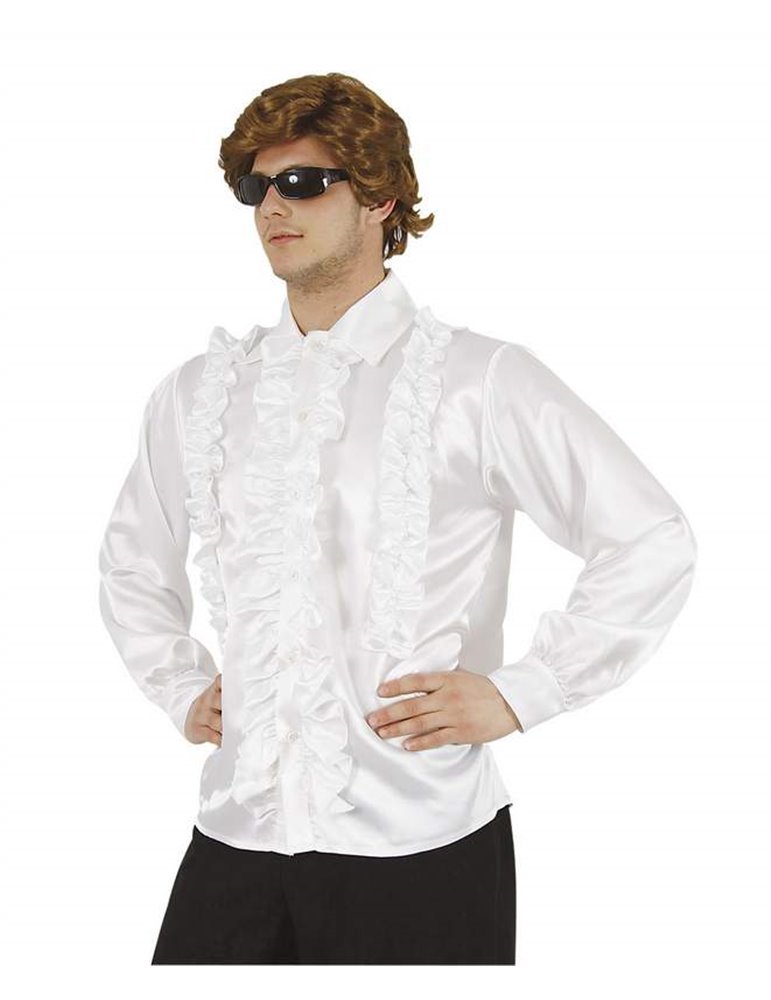 Costume Shirt with Frills White X Large