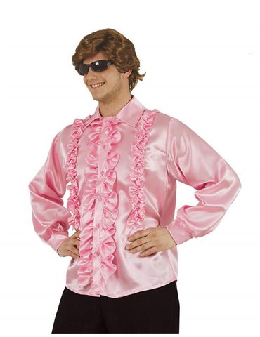 Costume Shirt with Frills Pink X Large